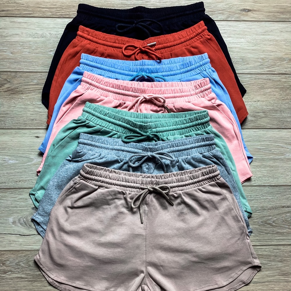 Comfy Basic Drawstring Shorts